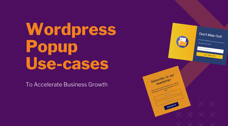 Wordpress Poup Usecases